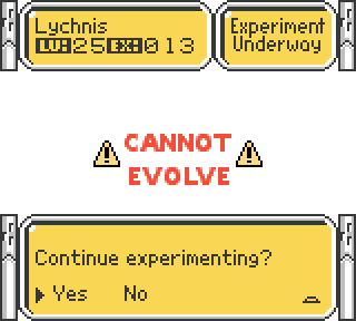 Fixed DNA evolution error message